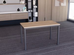 Bàn làm việc chân sắt vuông 30x30x1.2mm sơn tĩnh điện